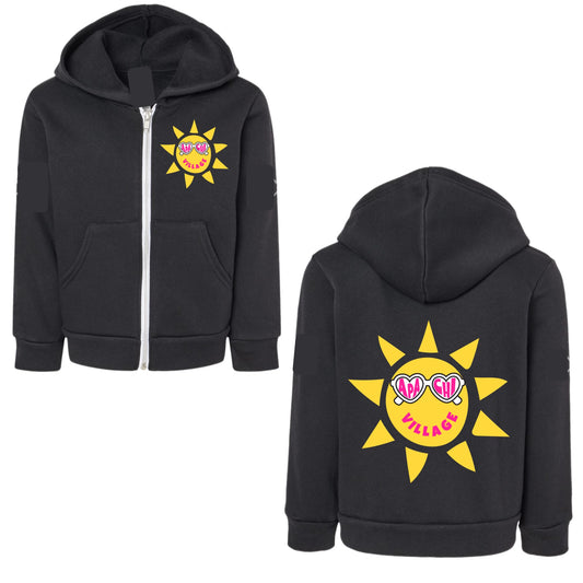 Girls Apachi Village sunshine zip hoodie