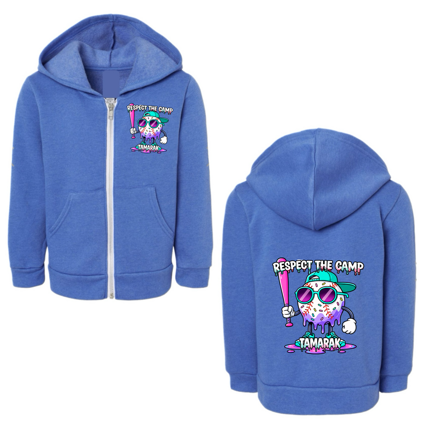 TAMARAK boys “respect the camp” zip hoodie