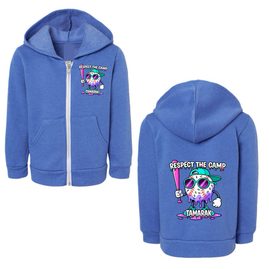 TAMARAK boys “respect the camp” zip hoodie