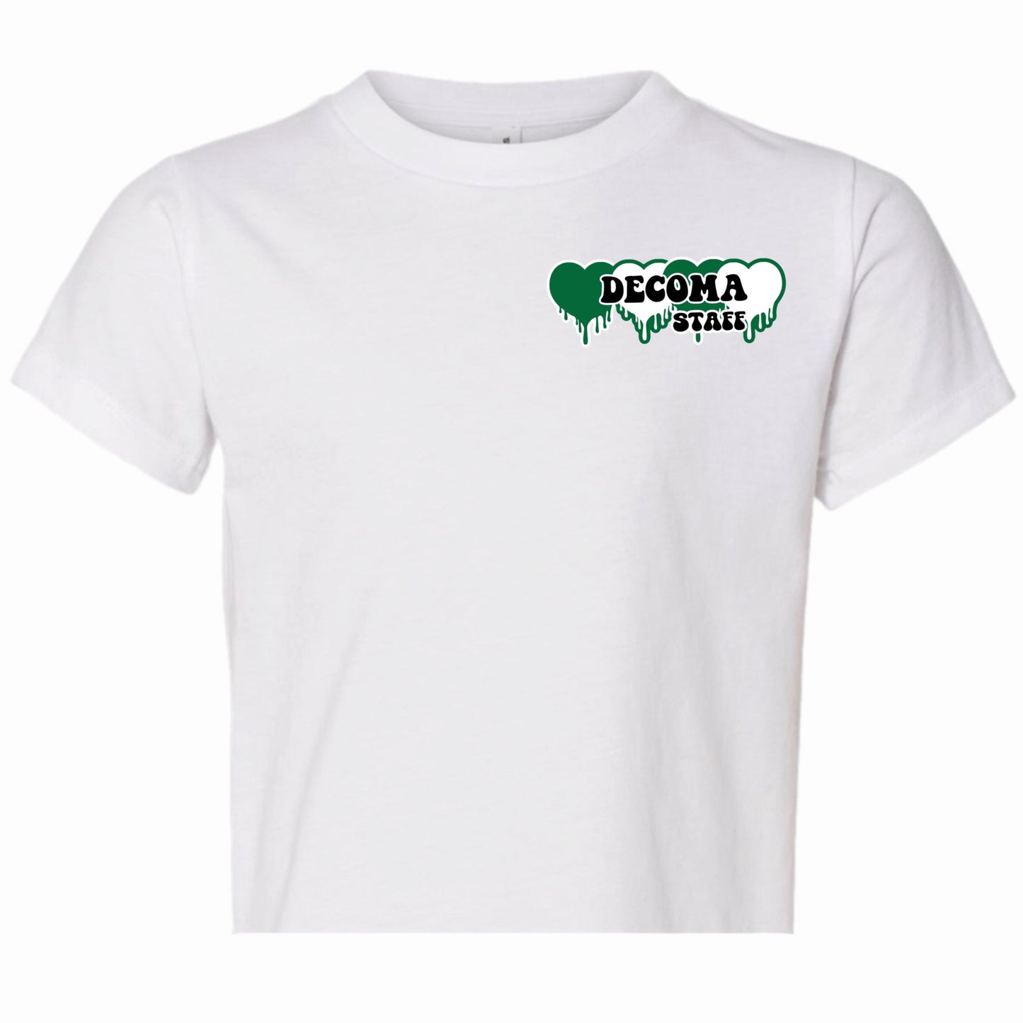 DECOMA STAFF Girls/women GREEN drippy tee