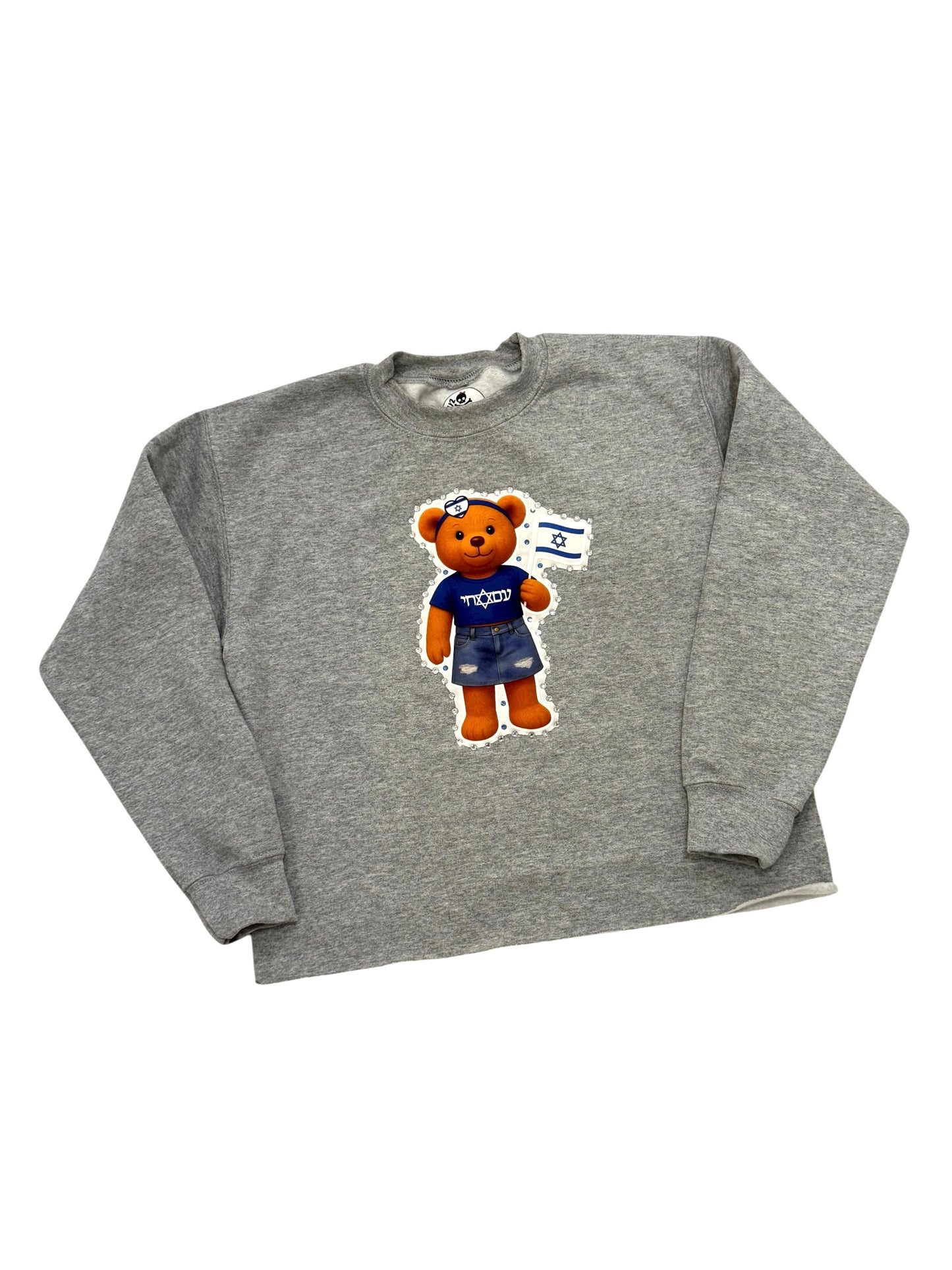 Girls Israel bear sweatshirt