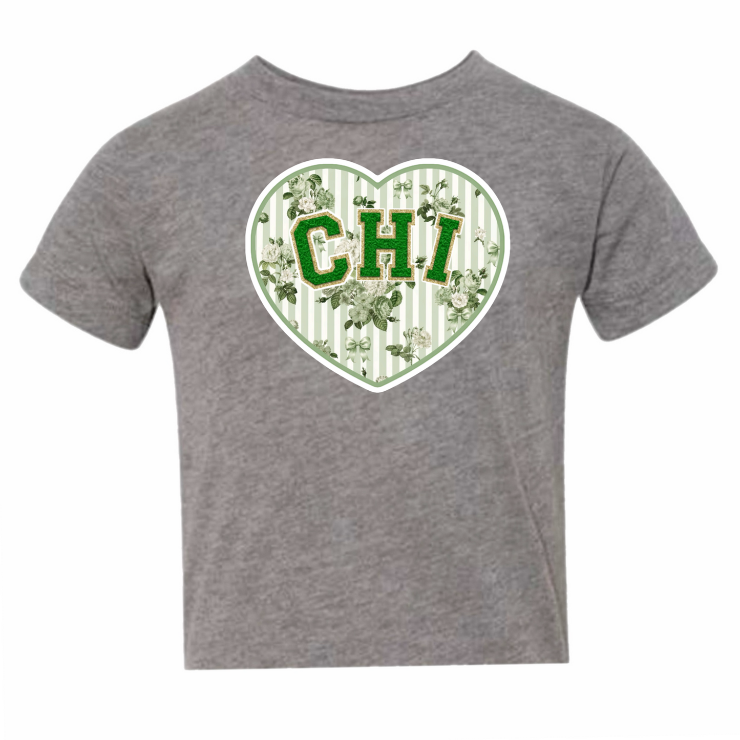 Camp Chi floral heart tee