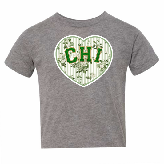 Camp Chi floral heart tee