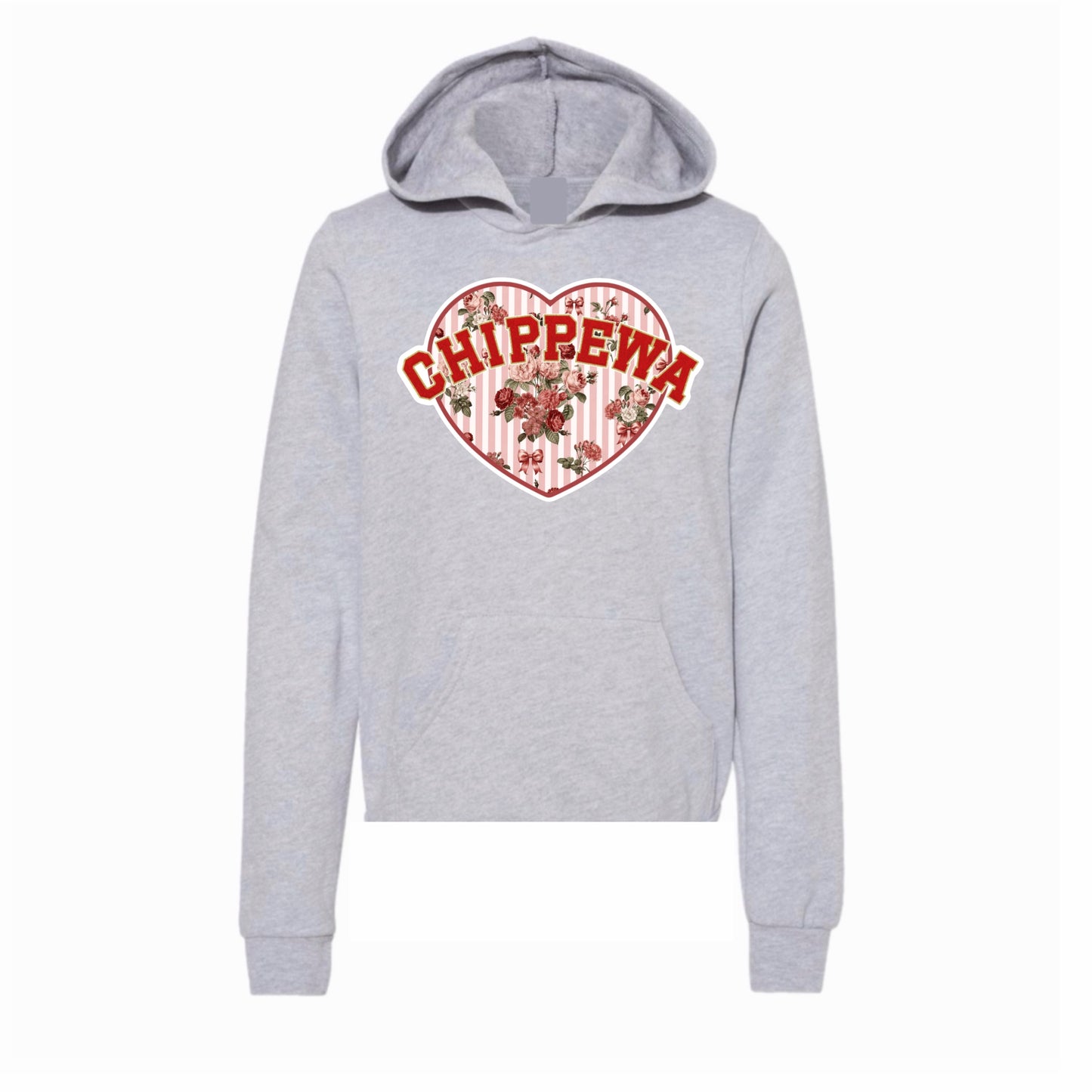 Chippewa floral heart hoodie