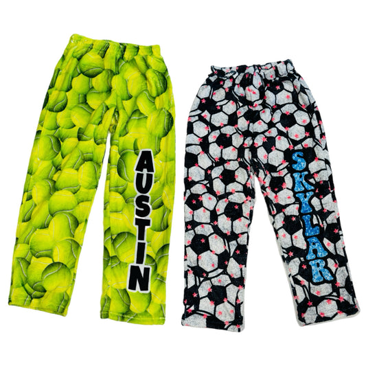 Custom sports fleece pants