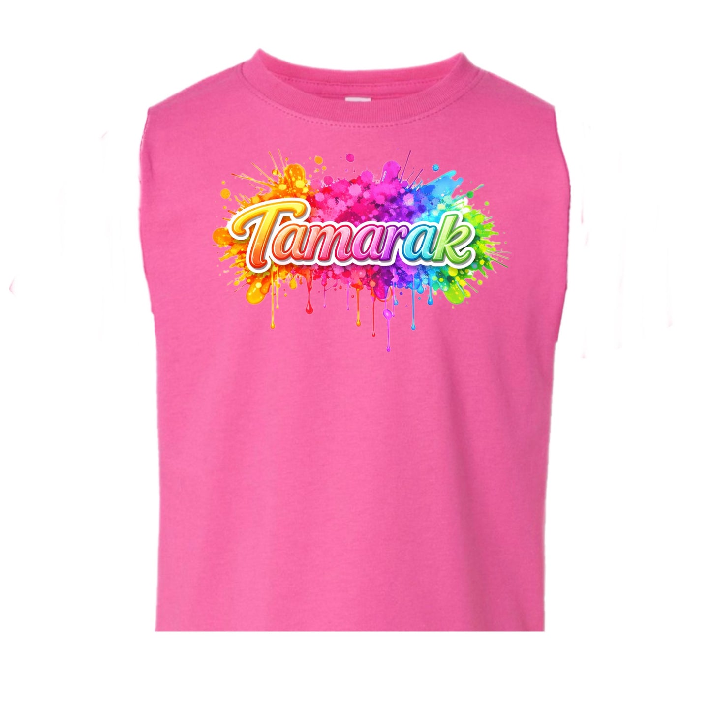 TAMARAK girls neon splatter tank