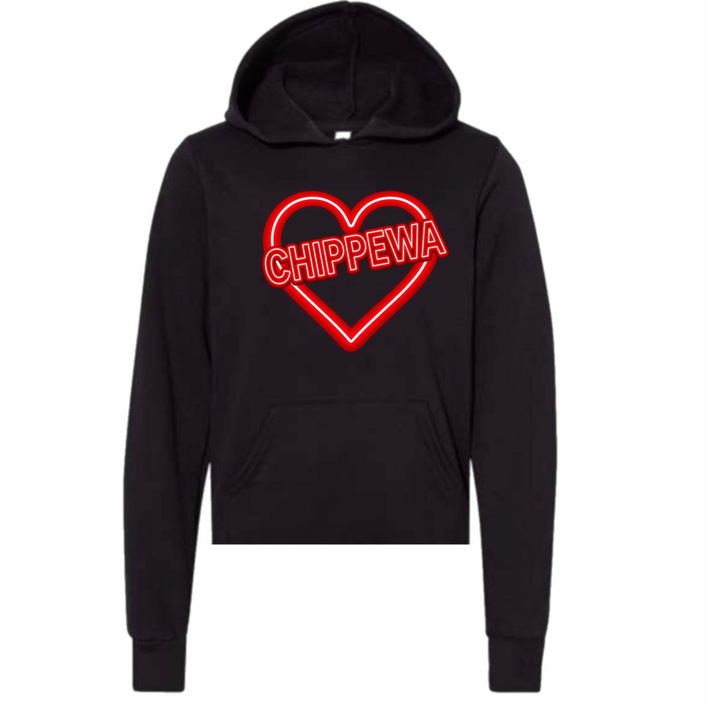 Chippewa neon sign hoodie
