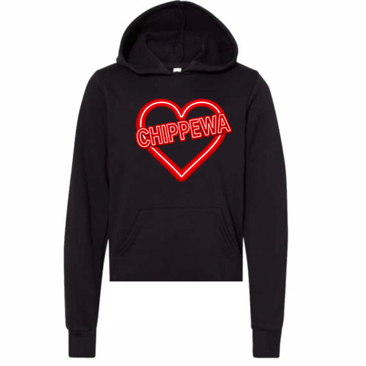 Chippewa neon sign hoodie