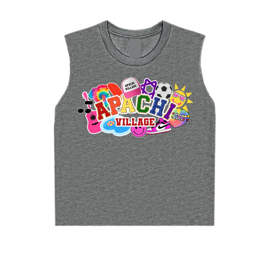 Girls Apachi collage tank