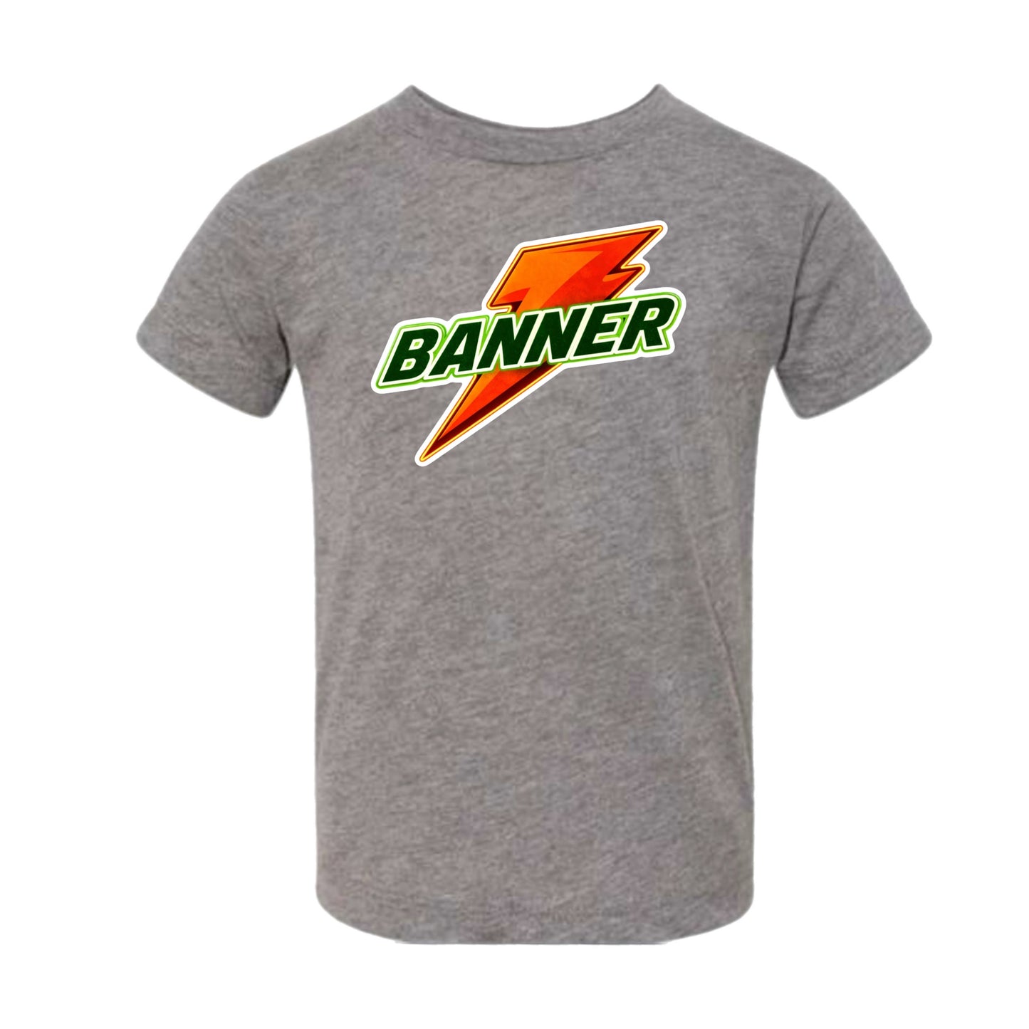 Banner boys orange bolt tee
