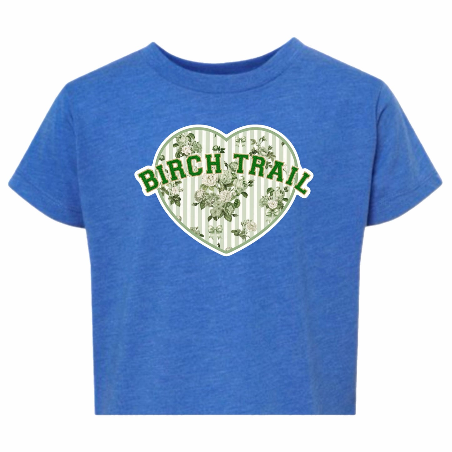 Birch Trail floral heart tee