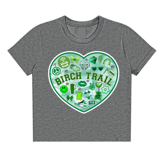 Birch Trail heart tee