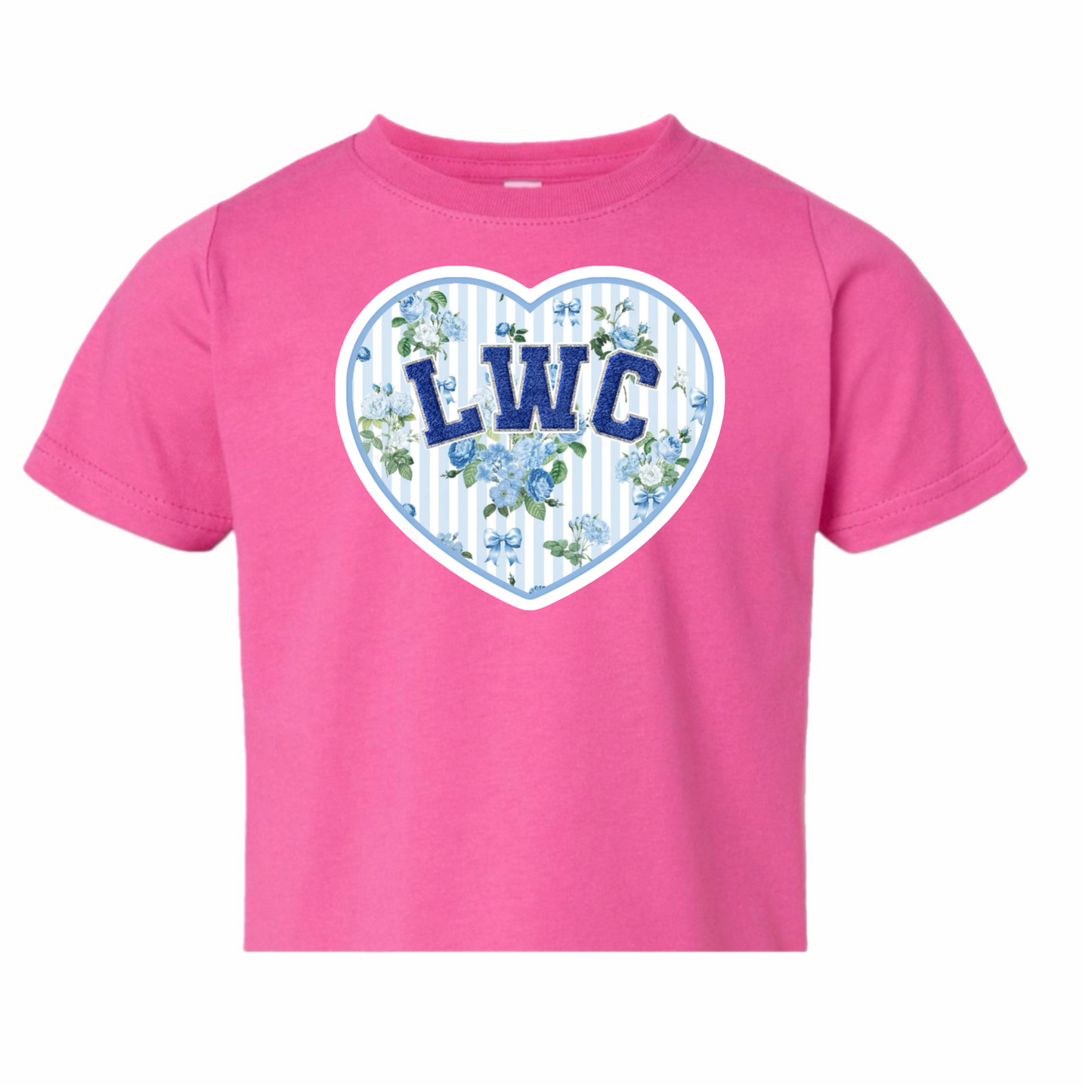 Lake of the Woods floral heart tee