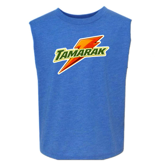 Tamarak boys orange bolt tank