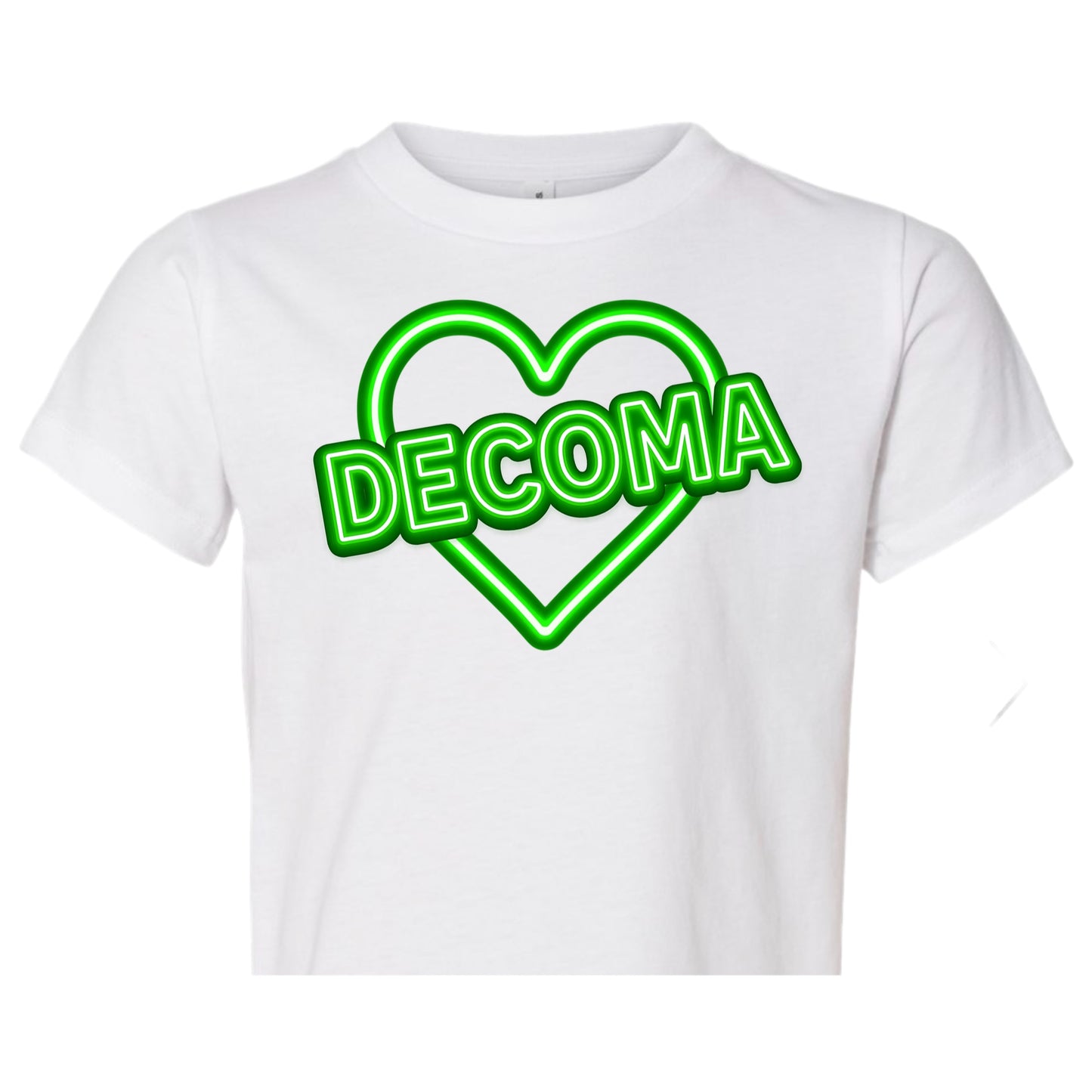 DECOMA Girls/women neon heart tee