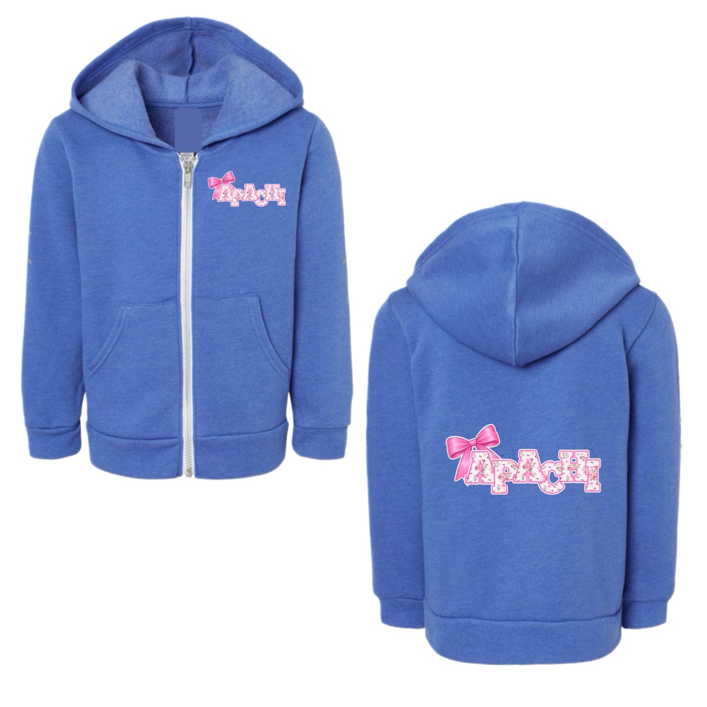 Girls APACHI/ APACHI VILLAGE bow zip hoodie