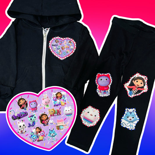Gabby zip hoodie/ leggings