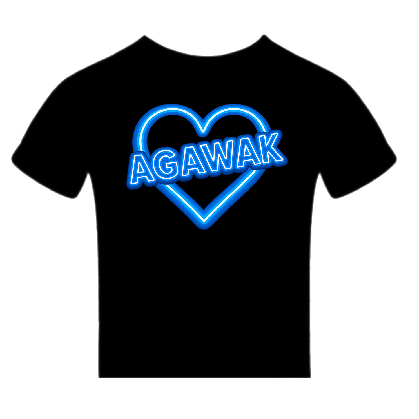 Agawak neon sign tee