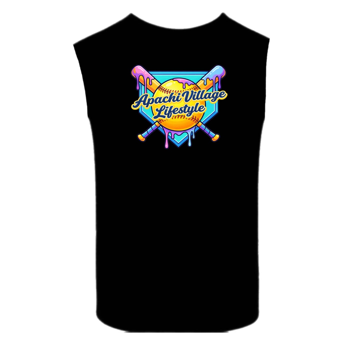 APACHI/ APACHI VILLAGE  boys neon Lifestyle tank