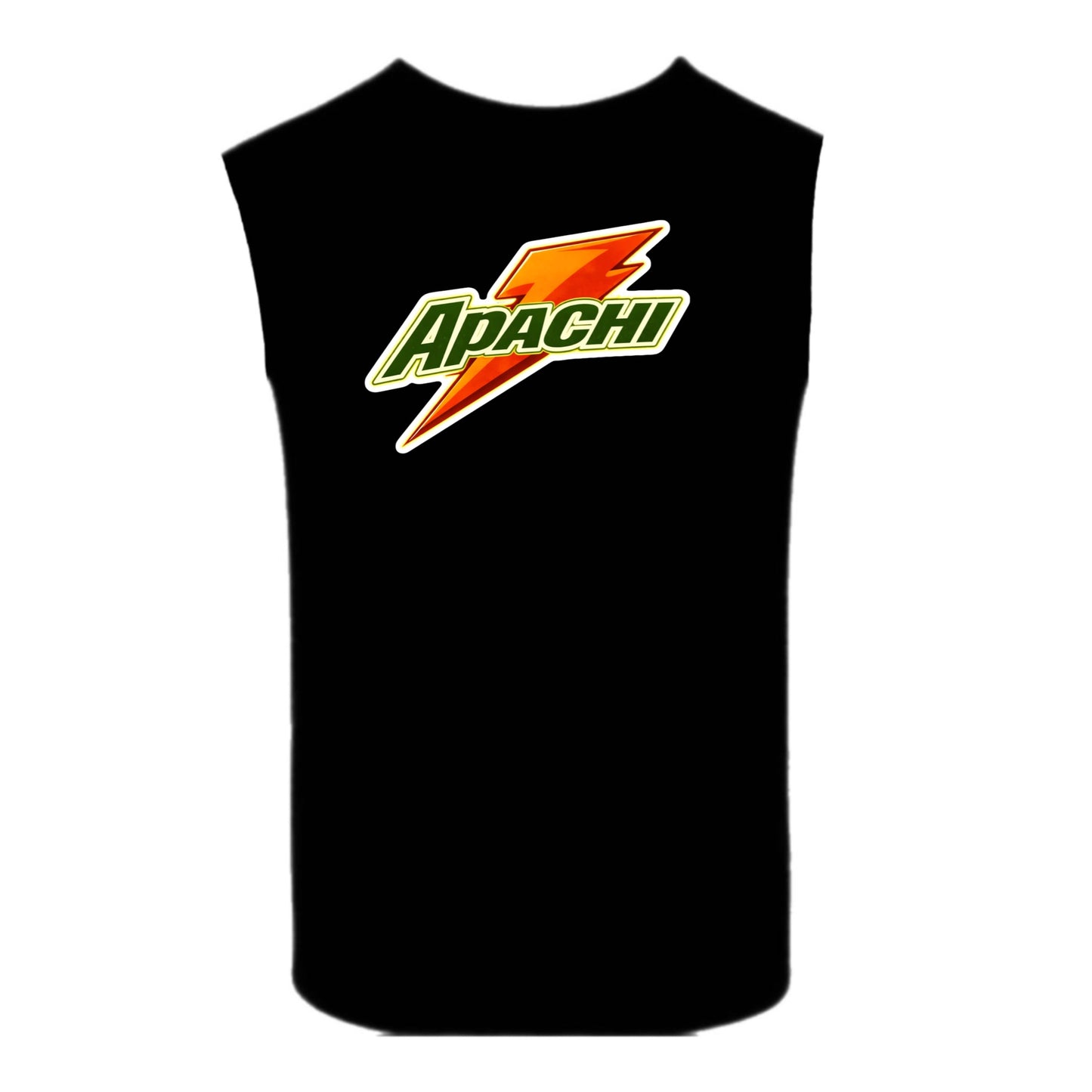 APACHI/ APACHI VILLAGE  boys orange bolt tank