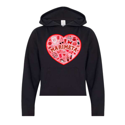 Marimeta heart hoodie