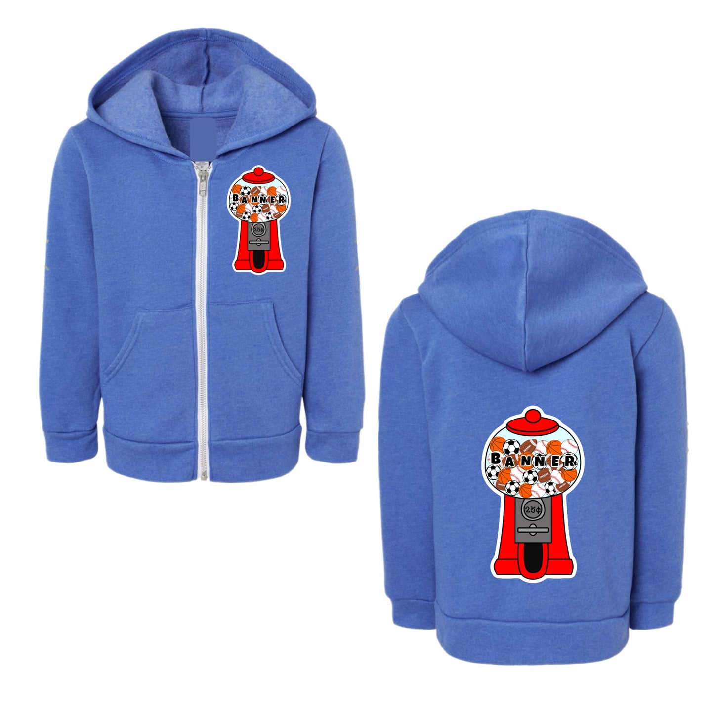 BANNER Boys gum ball zip hoodie