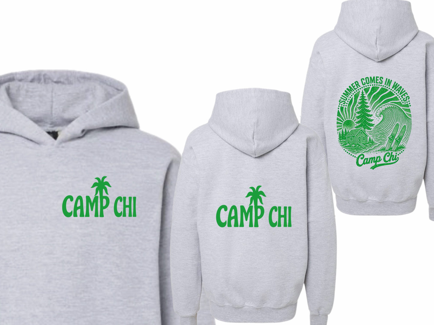Camp Chi palm hoodie
