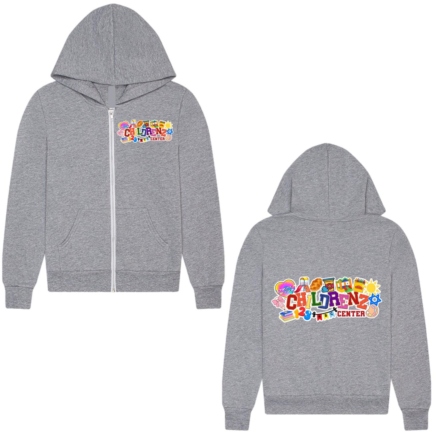 Childrenz Center girls collage zip hoodie