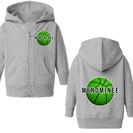 Menominee boys zip hoodie