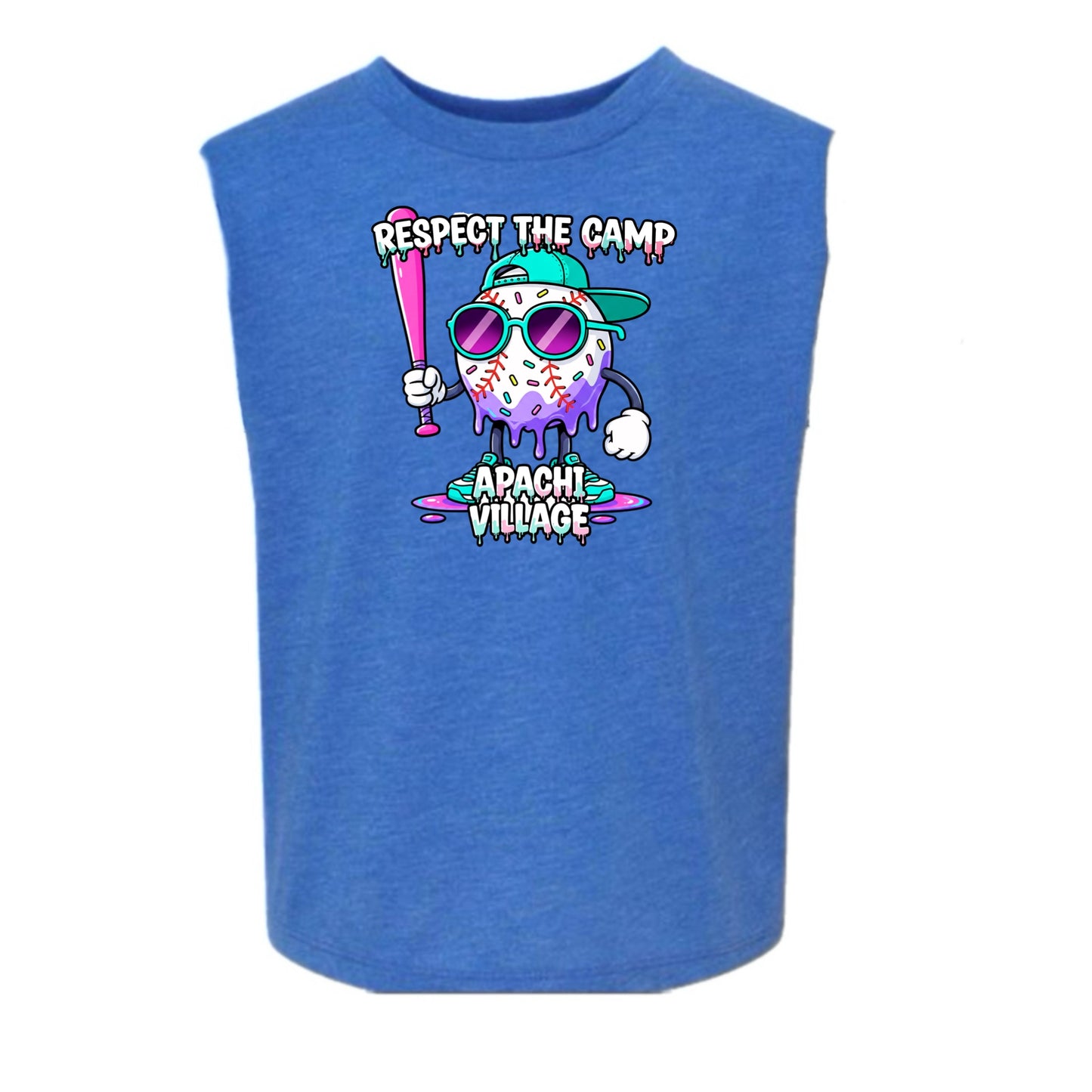 APACHI/ APACHI VILLAGE  boys “Respect the Camp” tank