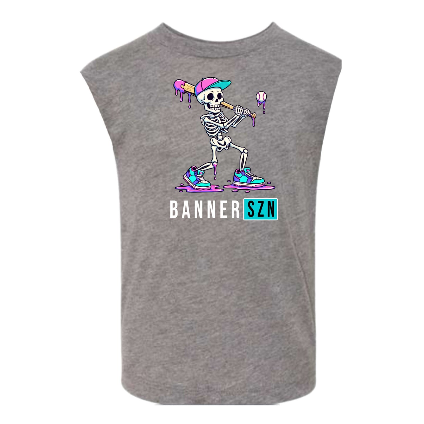 Banner boys baseball skeleton