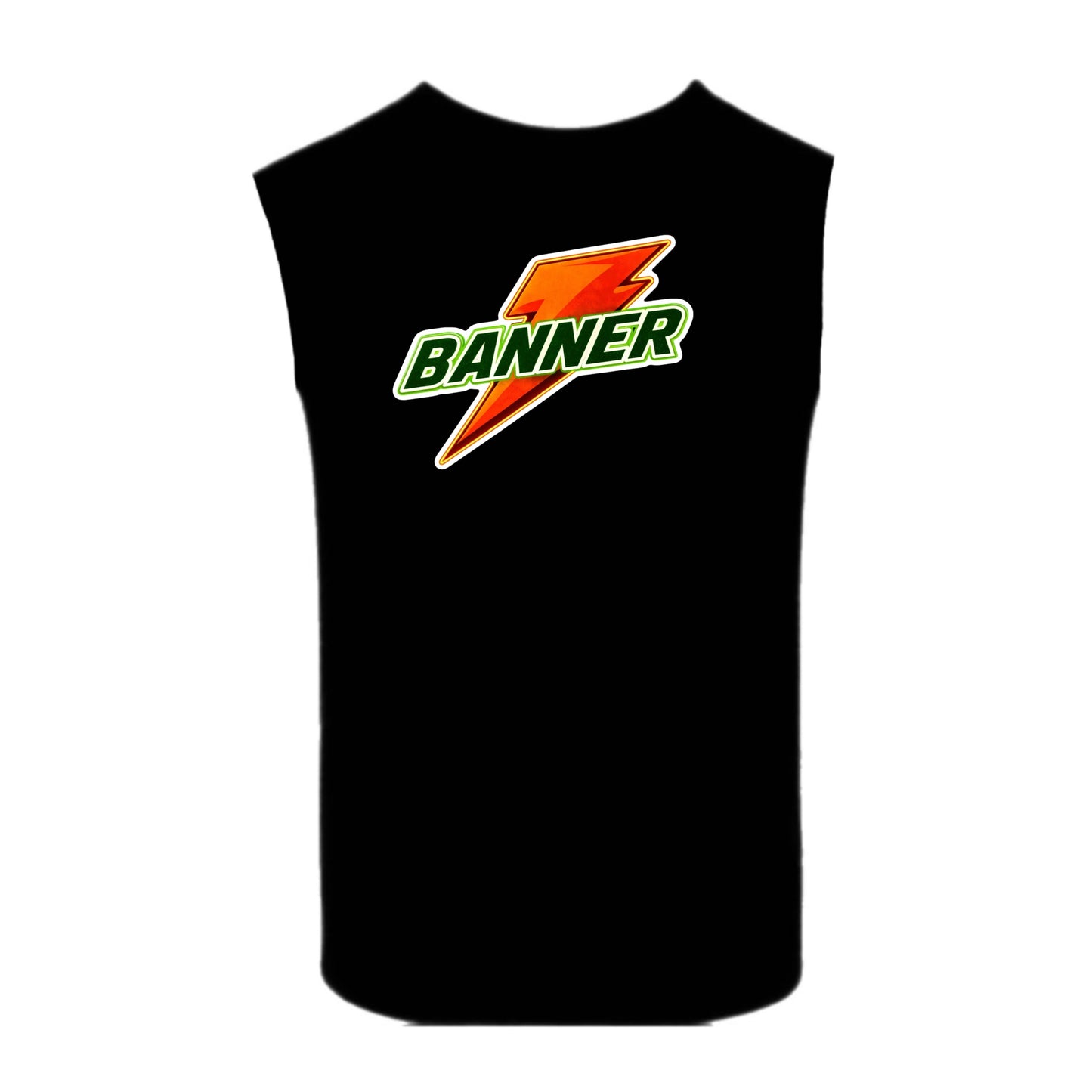 Banner boys orange bolt tank