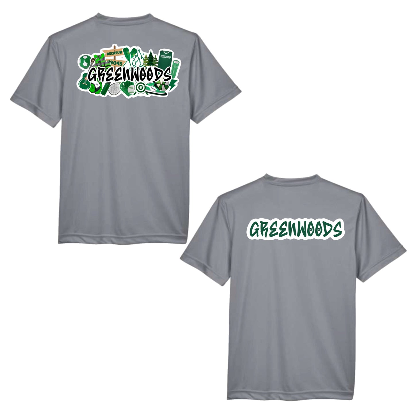 Greenwoods graffiti performance tee