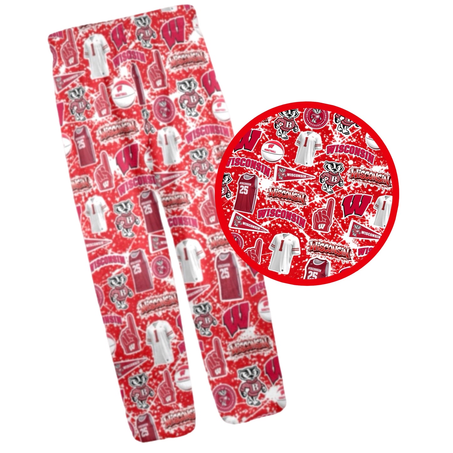 Wisconsin fleece pants