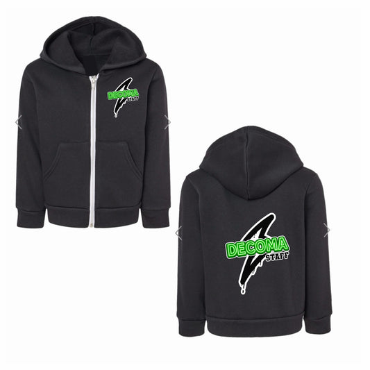 DECOMA STAFF bolt zip hoodie