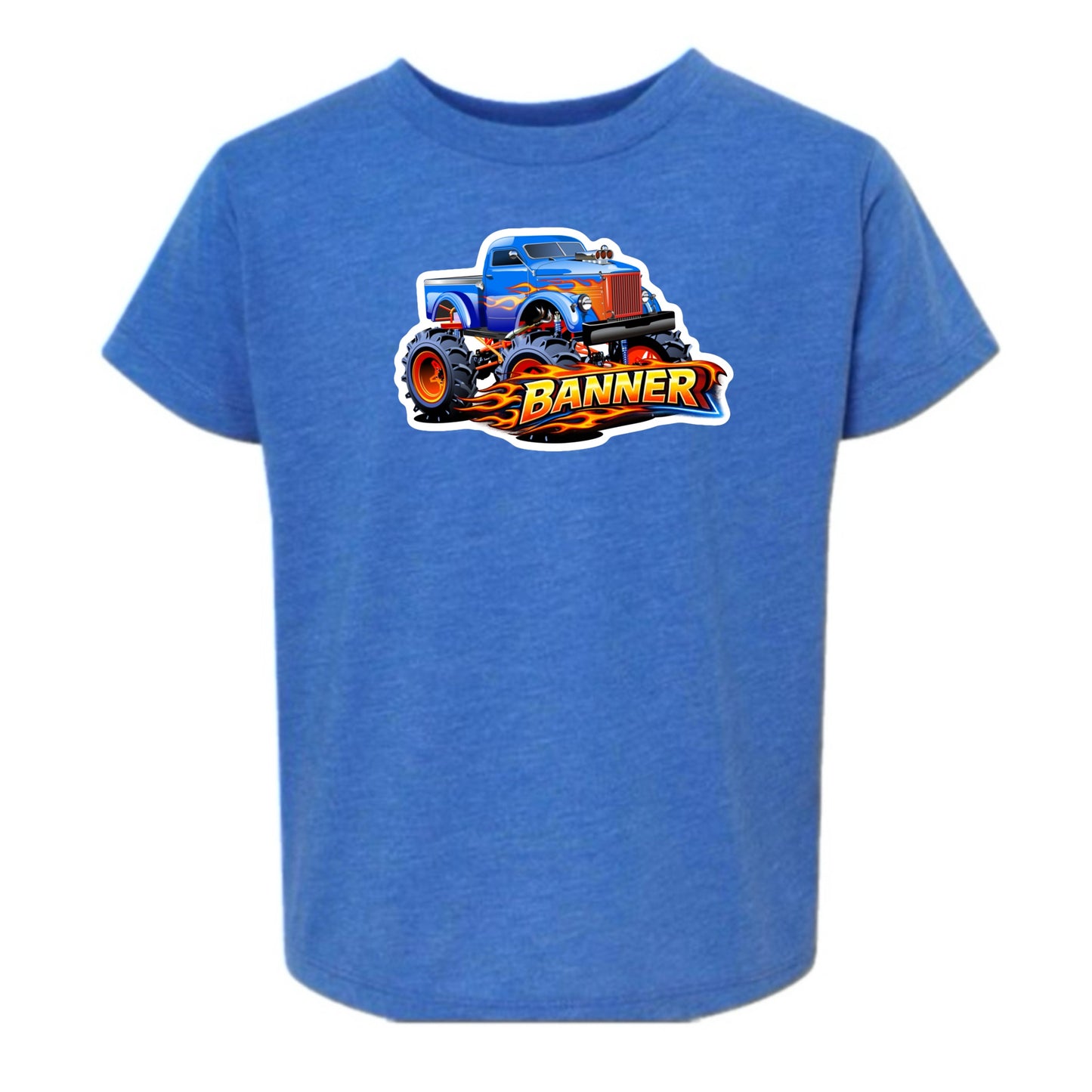 Banner boys monster truck tee