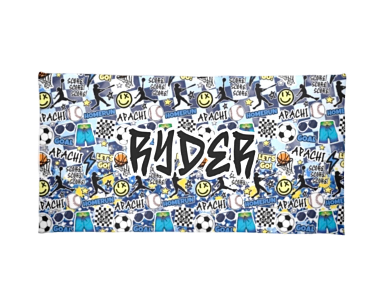 Apachi/ Apachi Village boys blue beach towel