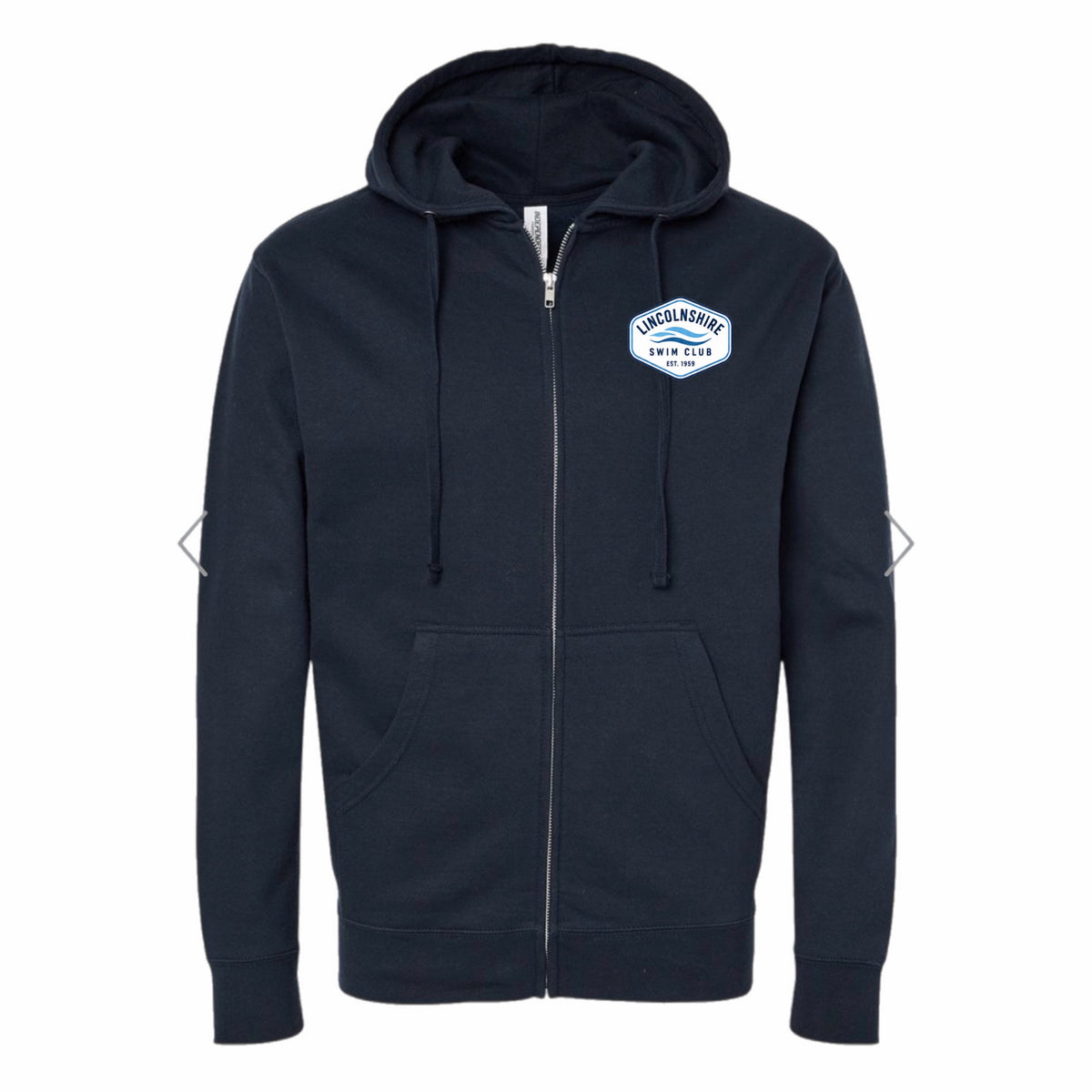 Lincolnshire swim club zip hoodie