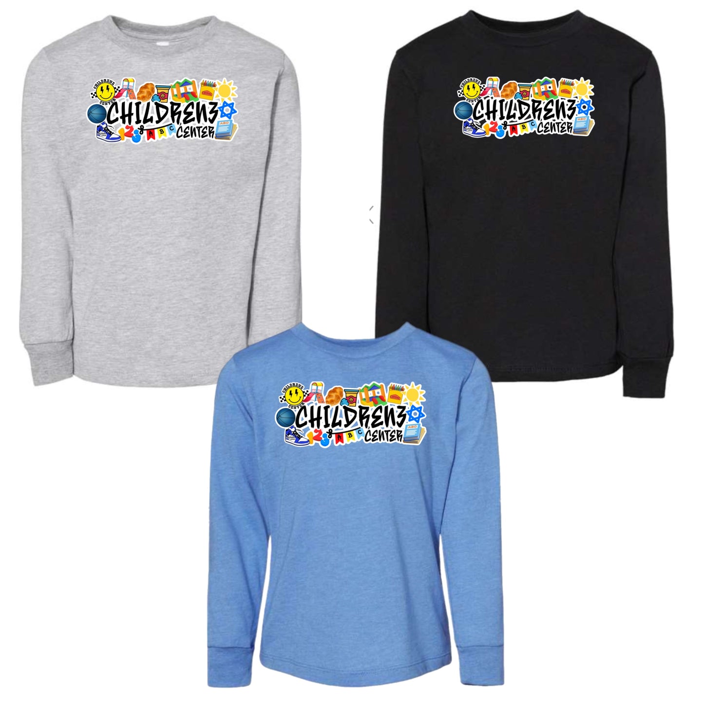 Childrenz Center boys collage long sleeve tee