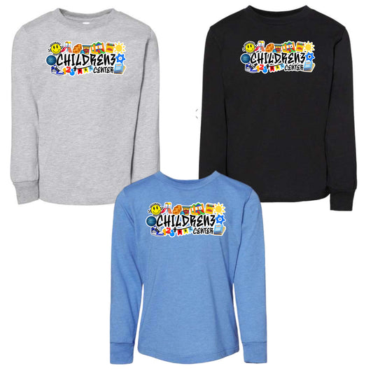 Childrenz Center boys collage long sleeve tee