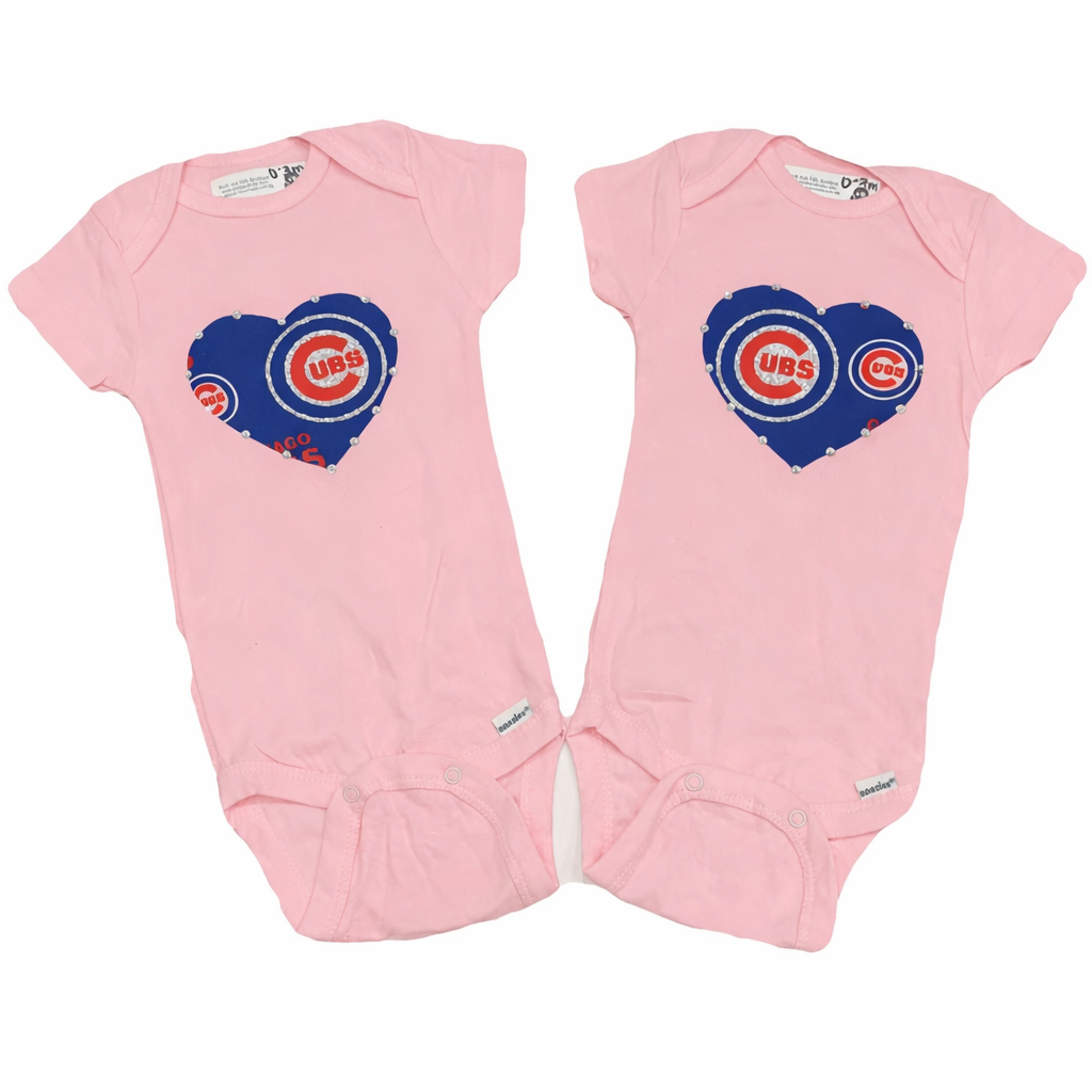 Chicago Cubs Heart Bodysuit