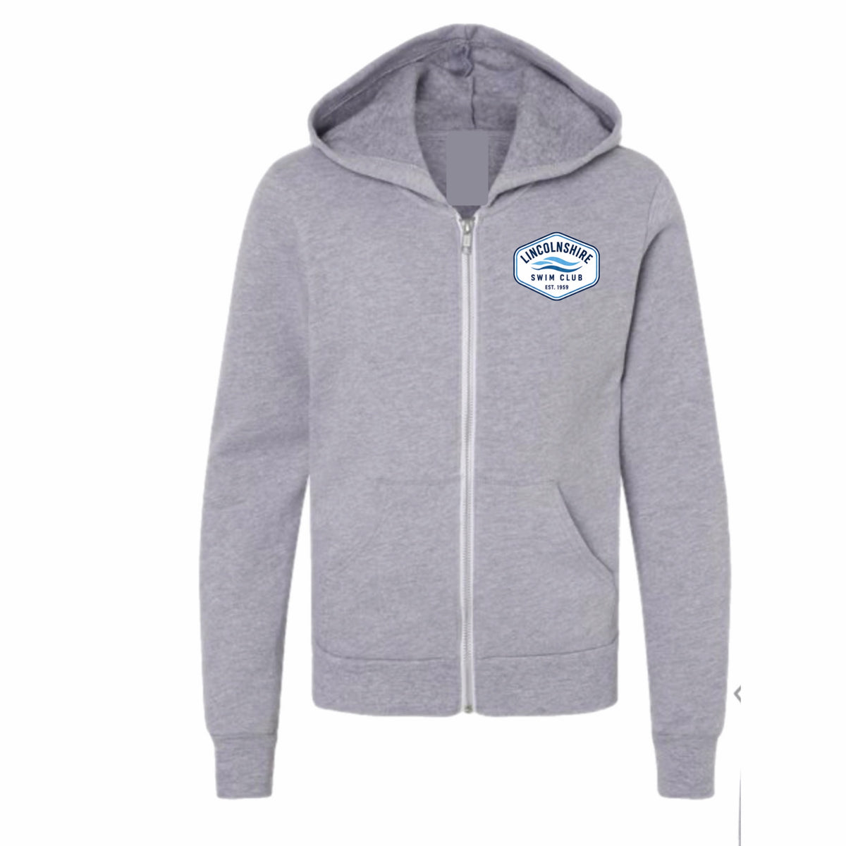 Lincolnshire swim club zip hoodie