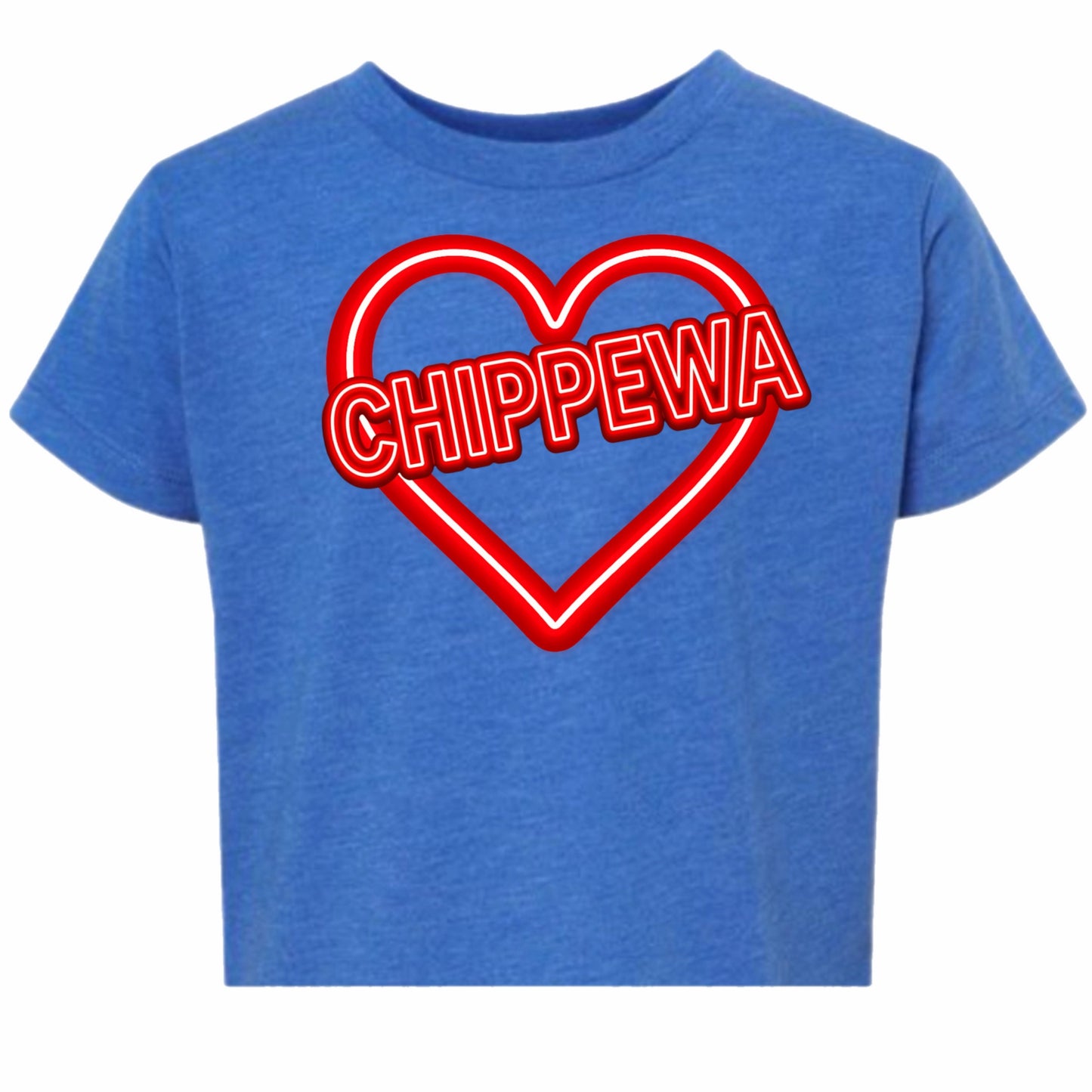 Chippewa neon heart tee