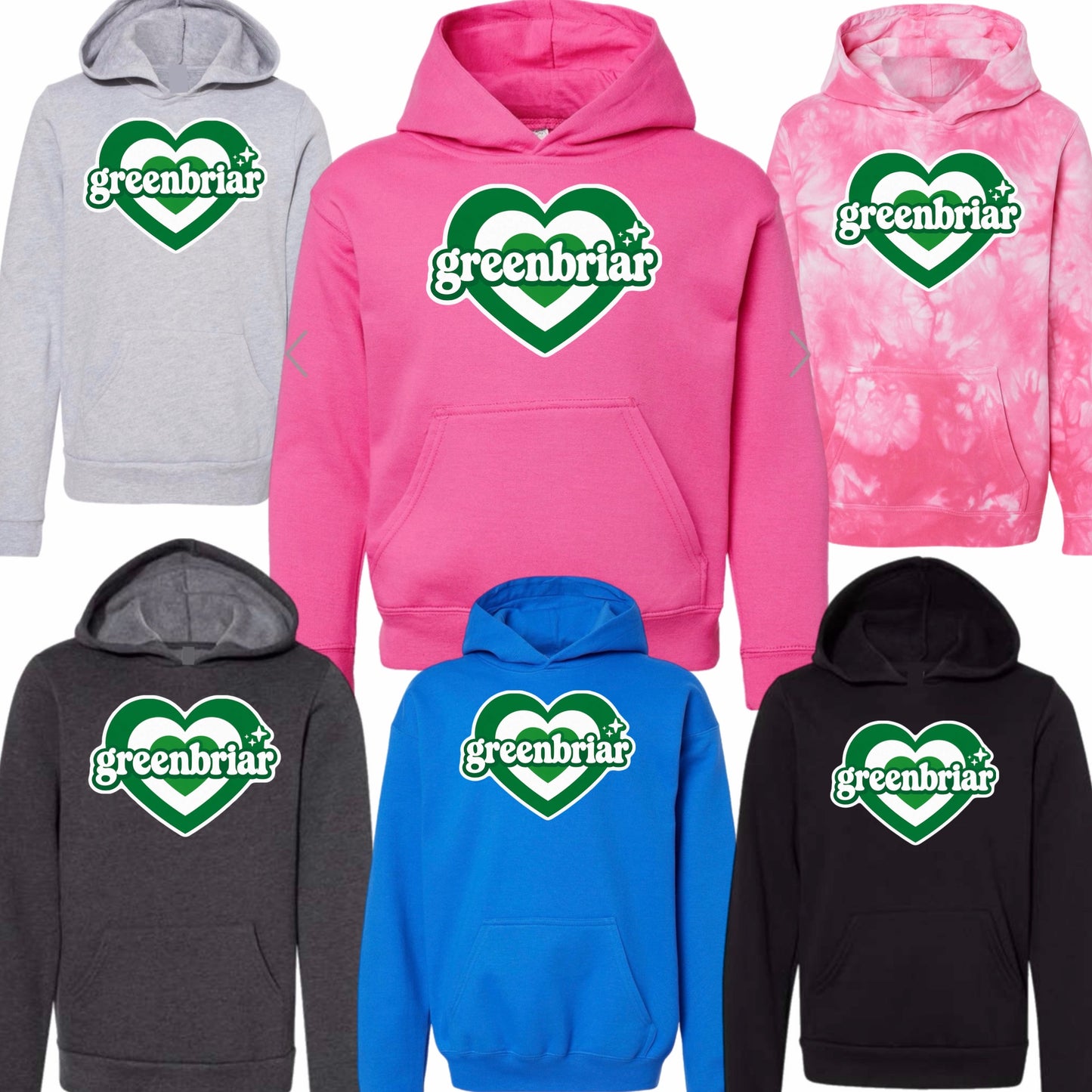 Greenbriar vintage heart hoodie