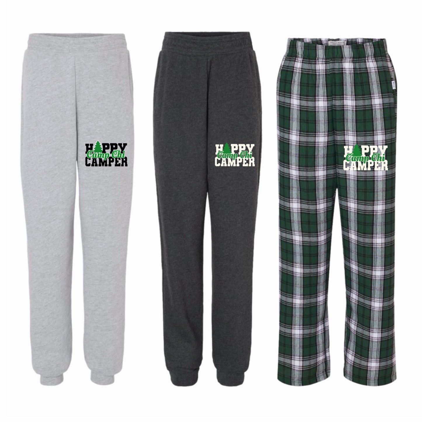 Camp Chi happy camper pants
