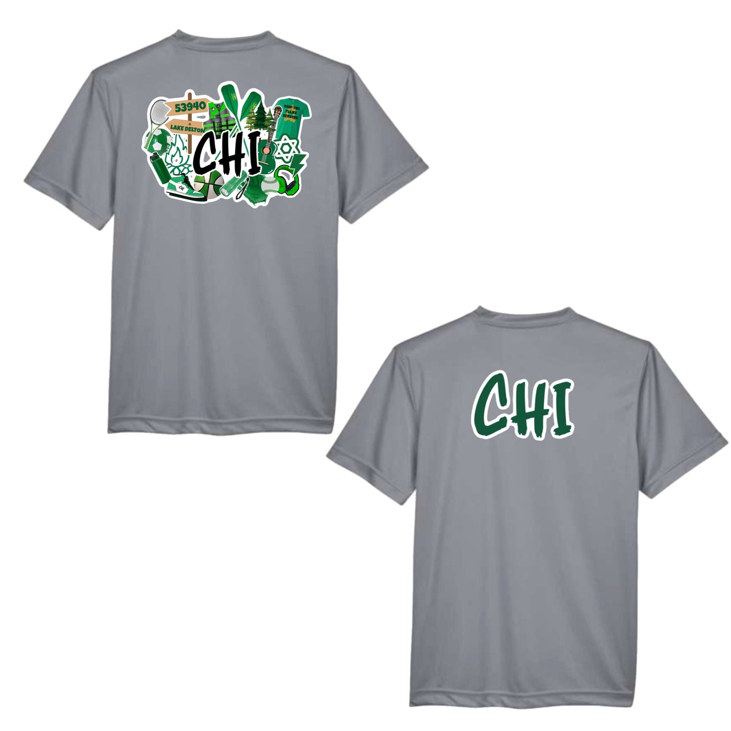 Camp Chi graffiti performance tee