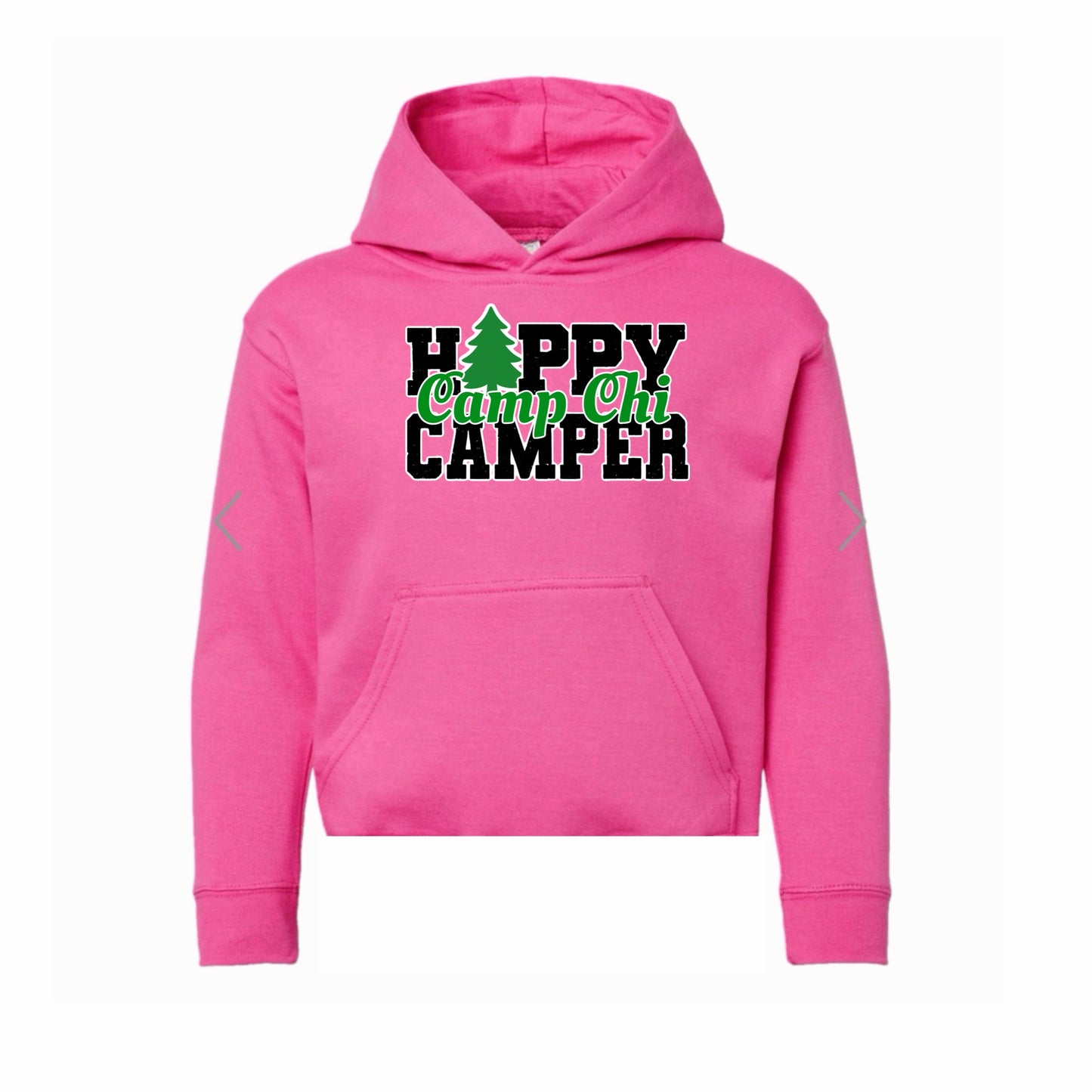 Camp Chi happy camper hoodie