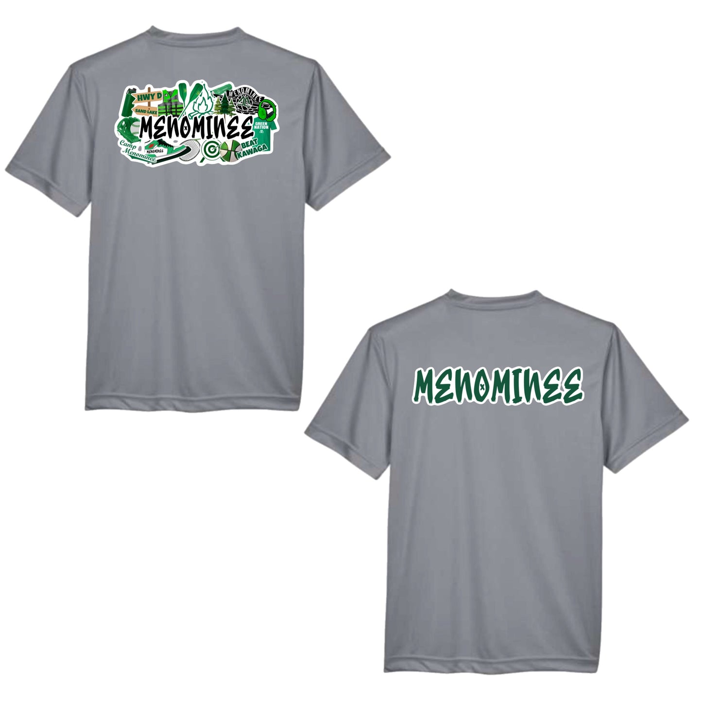 Menominee graffiti performance tee