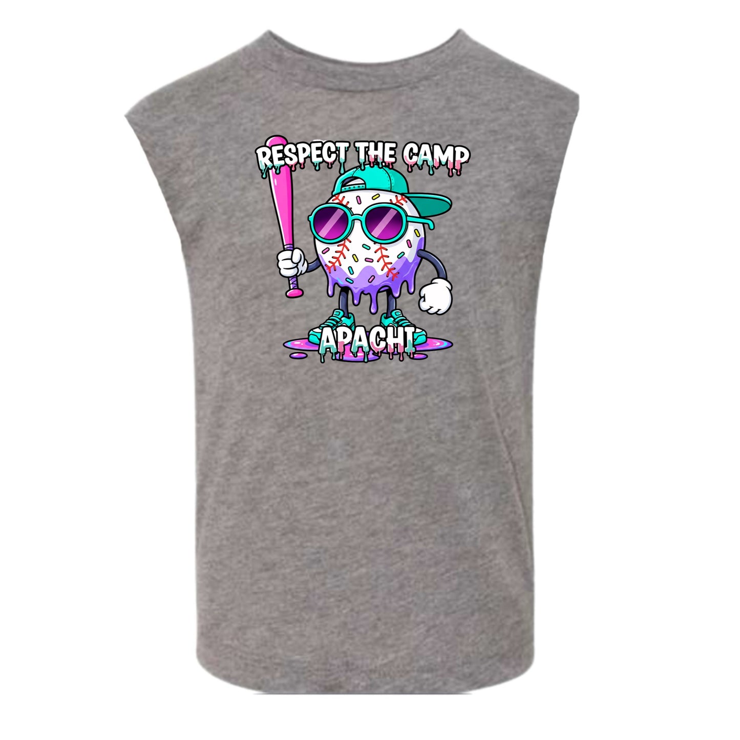APACHI/ APACHI VILLAGE  boys “Respect the Camp” tank