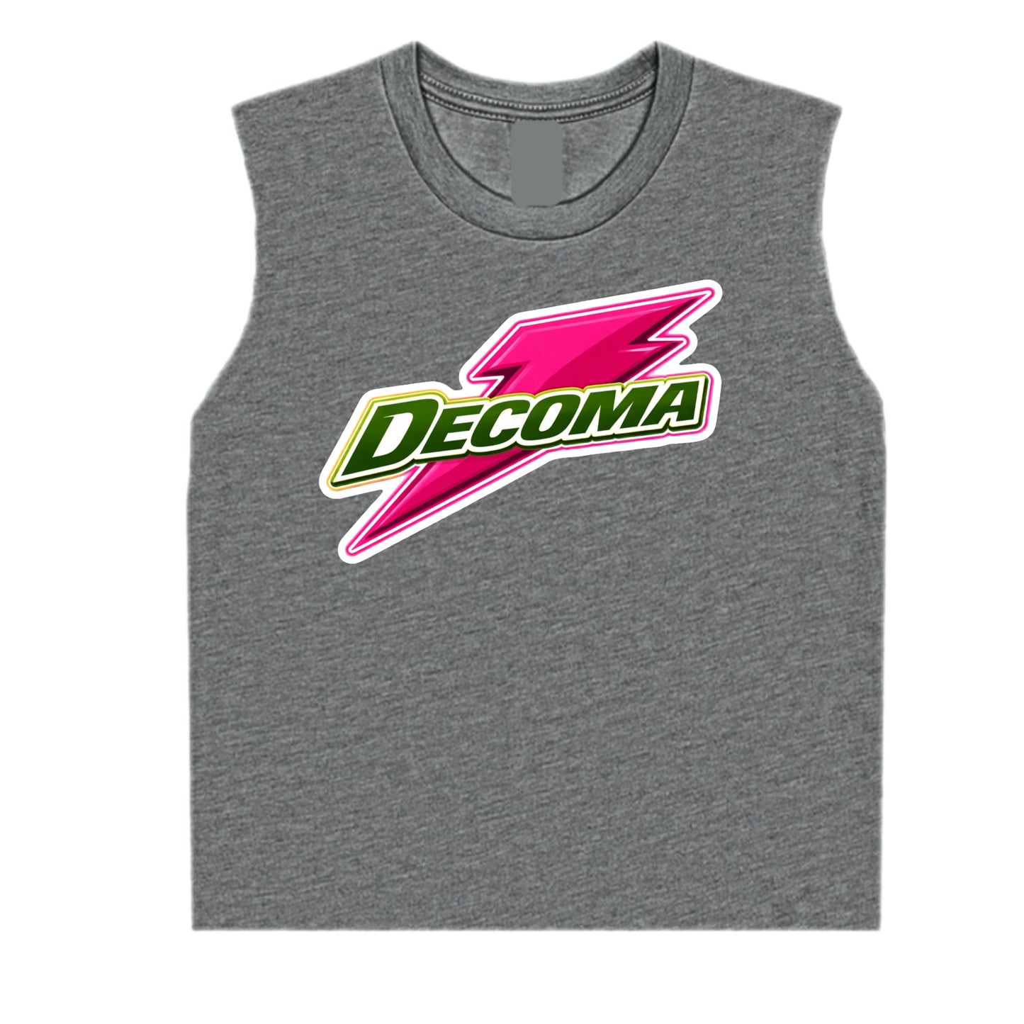 Decoma Girls/women pink bolt tank
